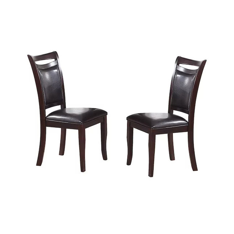 Corrigan Studio® Set Of 2 Side Chairs Brown Color Wood Finish Mid